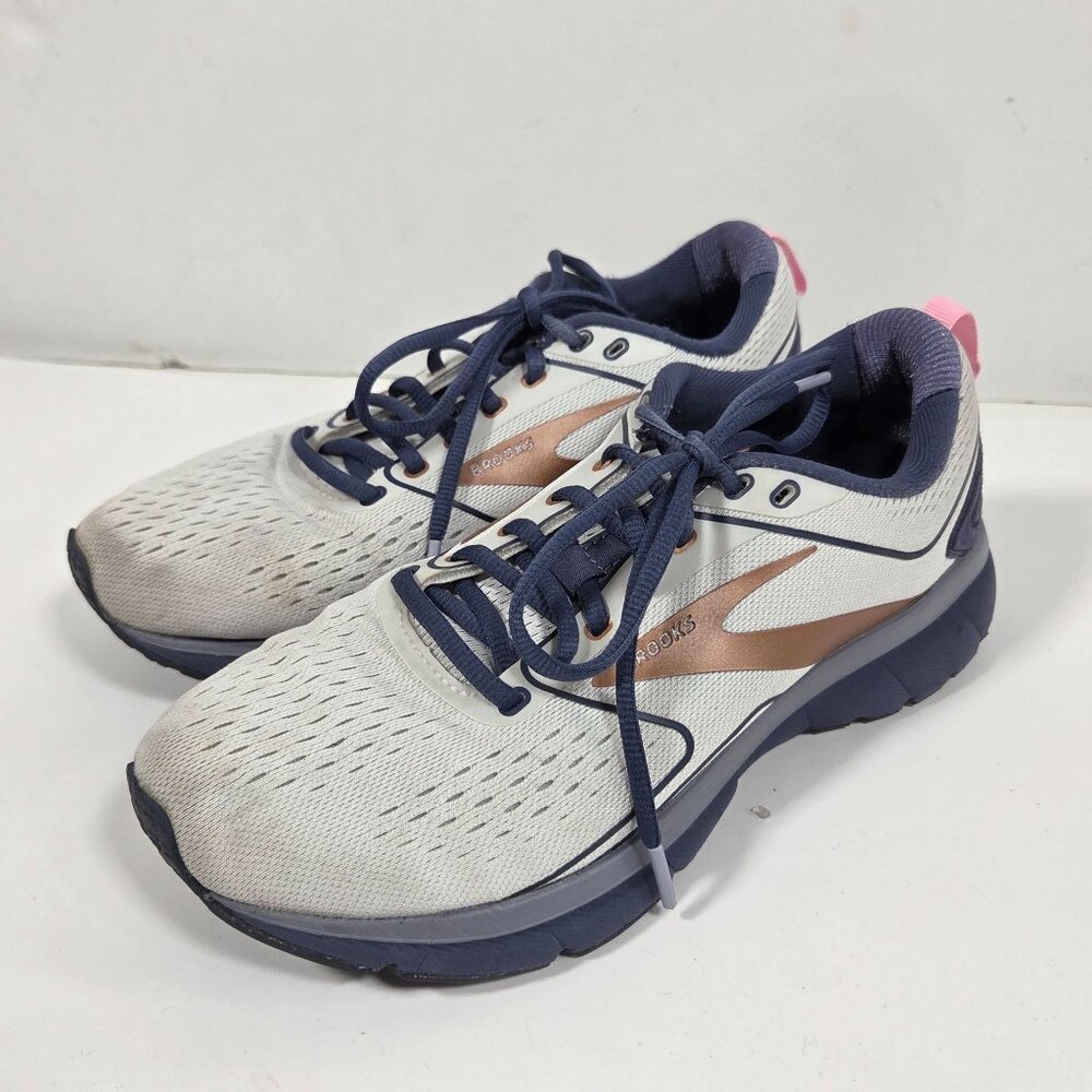 Brooks Transmit 3 Womens Running Shoes Gray Copper Athletic Sneakers Size 8.5 - Picture 3 of 9